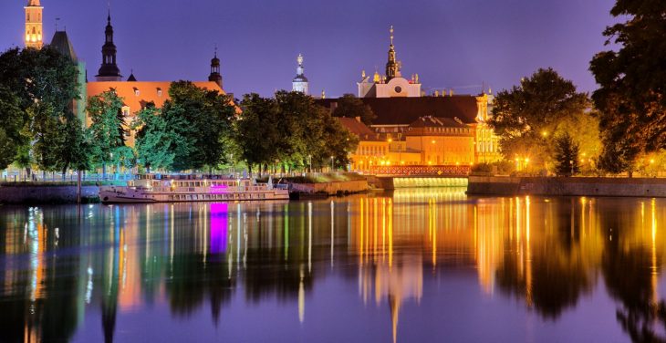 The beautiful city of Wrocław